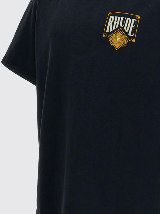 26SS 루드 반팔 티셔츠 RHSS26TT02012 6185 Black - RHUDE