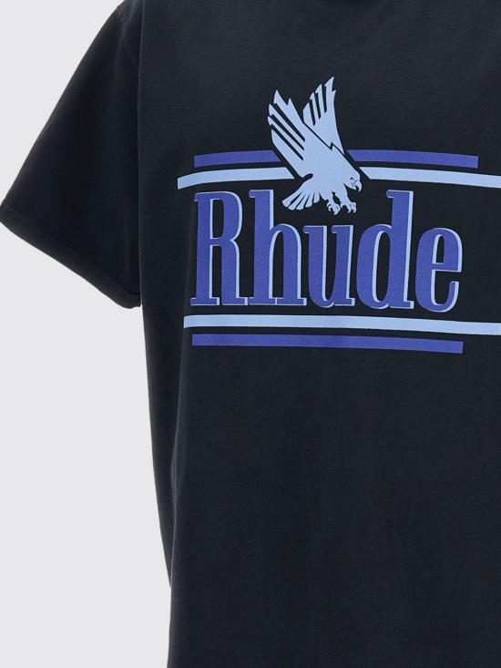 26SS 루드 반팔 티셔츠 RHSS26TT01012 6183 Black - RHUDE