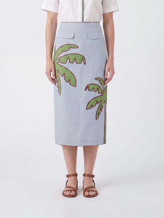 26SS 팜 리오 롱 스커트 349074 26046 Blue