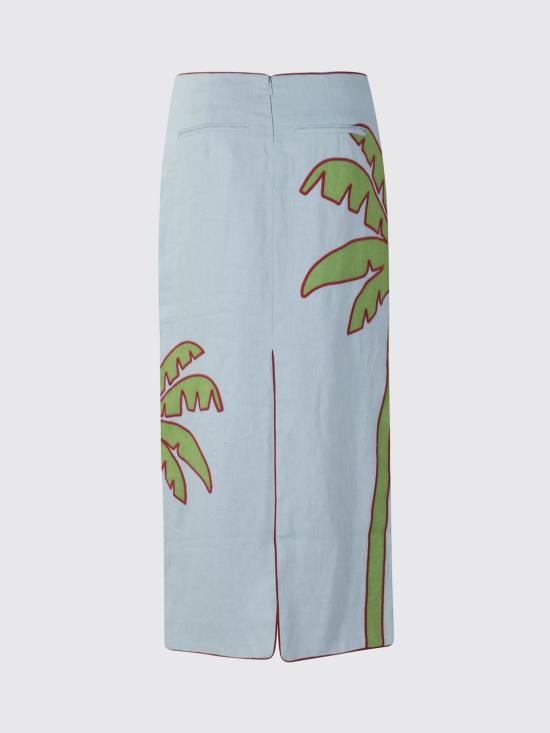 26SS 팜 리오 롱 스커트 349074 26046 Blue - FARM RIO