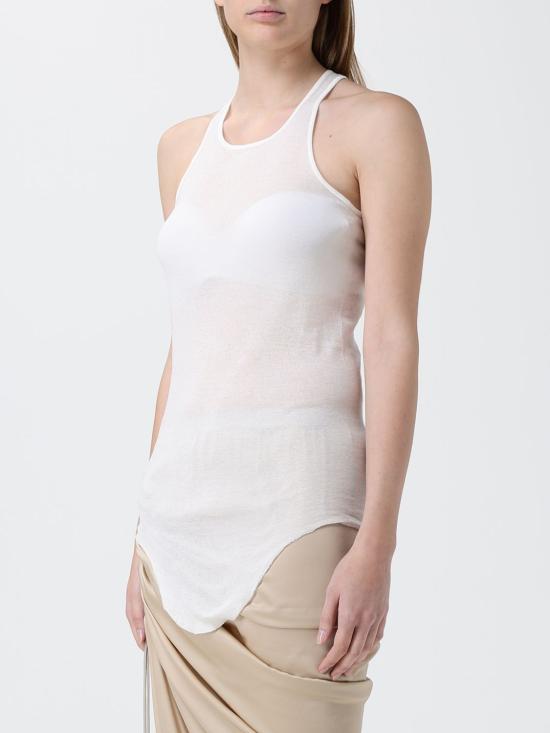 26SS 릭 오웬스 민소매 티셔츠 RP01F6101MR 11 White - RICK OWENS