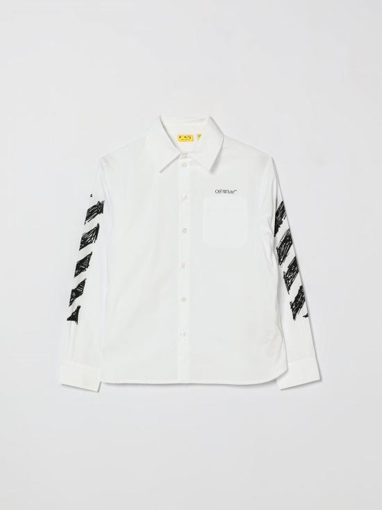 26SS [키즈] 오프화이트 셔츠 44BGA00AS26F001 100 White
