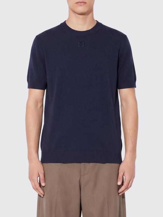 26SS 펜디 코튼 캐시미어 스웨터 FZY443AYYG F0QB0 Blue