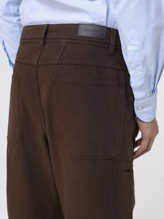 26SS 르메르 트위스티드 워크웨어 팬츠 PA1102LD1068 BR423 Brown - LEMAIRE