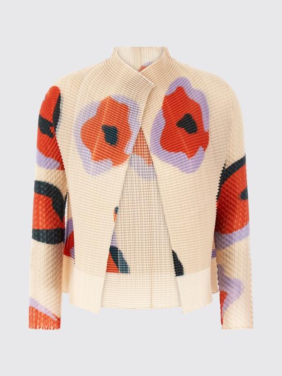 26SS 이세이 미야케 스웨터 IM66FJ699 46 Beige - ISSEY MIYAKE