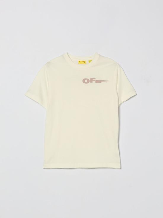 26SS [키즈] 오프화이트 티셔츠 44GAA001S26J007 100 White