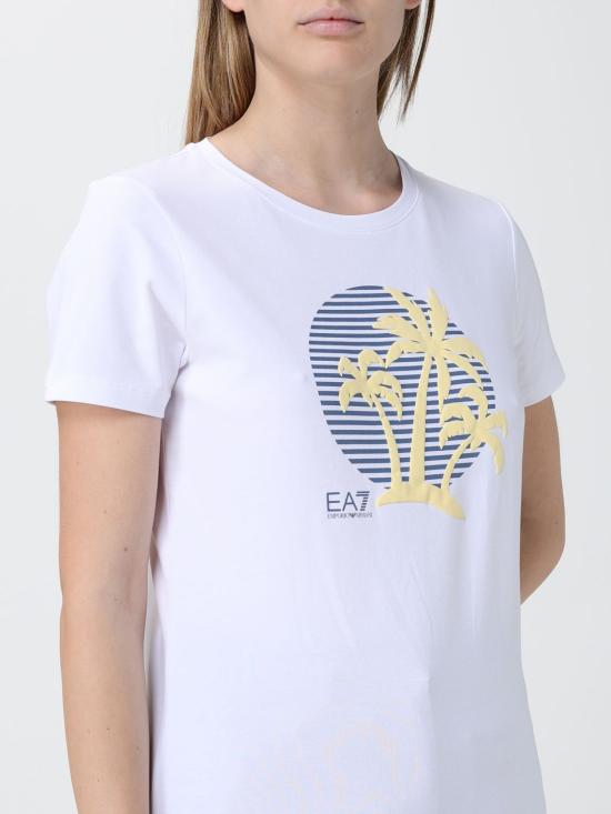 26SS 엠포리오 아르마니 반팔 티셔츠 7W001022AF18401 M0291 White 1 - EMPORIO ARMANI