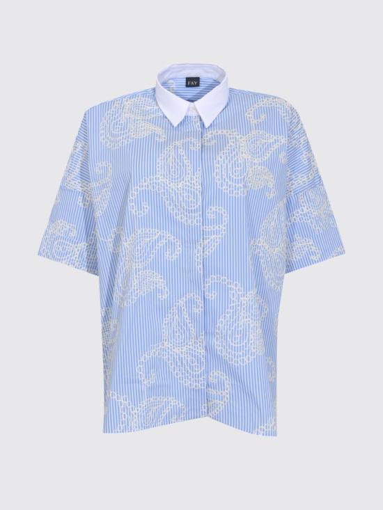 26SS 페이 셔츠 NCWA552552SZDI 013H Gnawed Blue - FAY