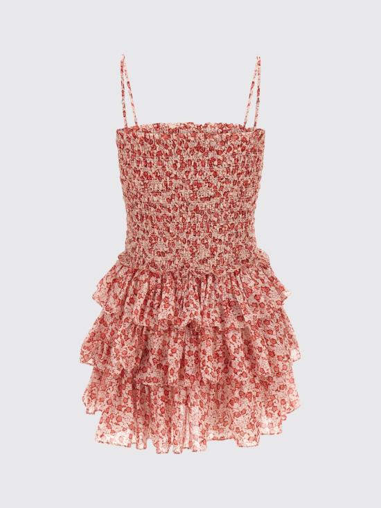 26SS 이자벨마랑에뚜왈 엘로디 드레스 RO1056FAD1J15E 70RD Red - ISABEL MARANT ETOILE