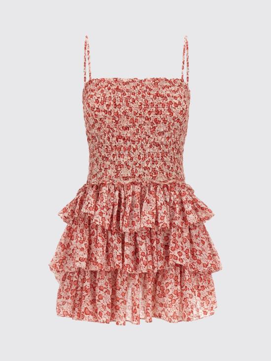 26SS 이자벨마랑에뚜왈 엘로디 드레스 RO1056FAD1J15E 70RD Red - ISABEL MARANT ETOILE