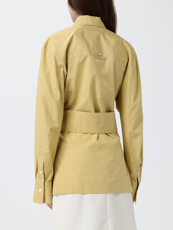 26SS 아미 코튼 샤프 칼라 피티드 셔츠 FSH807CO0063A 020 Yellow - AMI