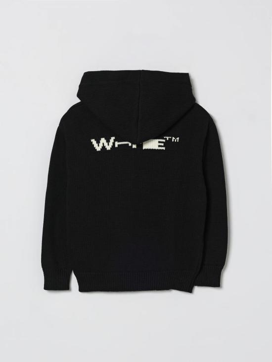 26SS [키즈] 오프화이트 풀오버 44BHU001S26K001 001 Black - OFF WHITE
