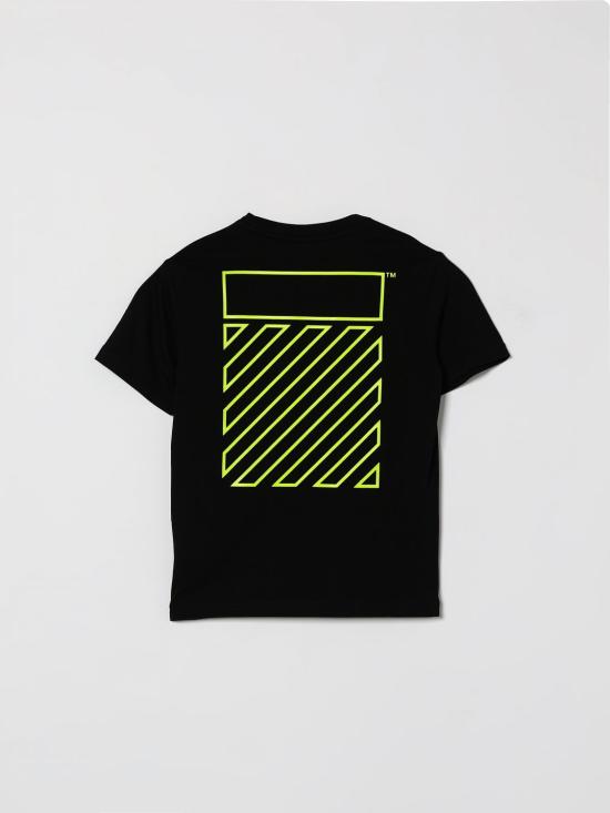 26SS [키즈] 오프화이트 티셔츠 44BAA002S26J004 001 Black - OFF WHITE