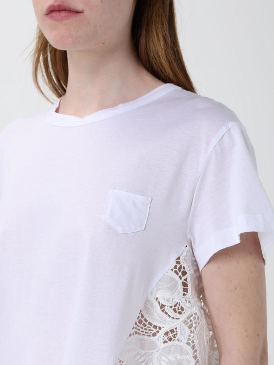 26SS 메이메이즈 반팔 티셔츠 M6EAC3 11791 White - MEIMEIJ