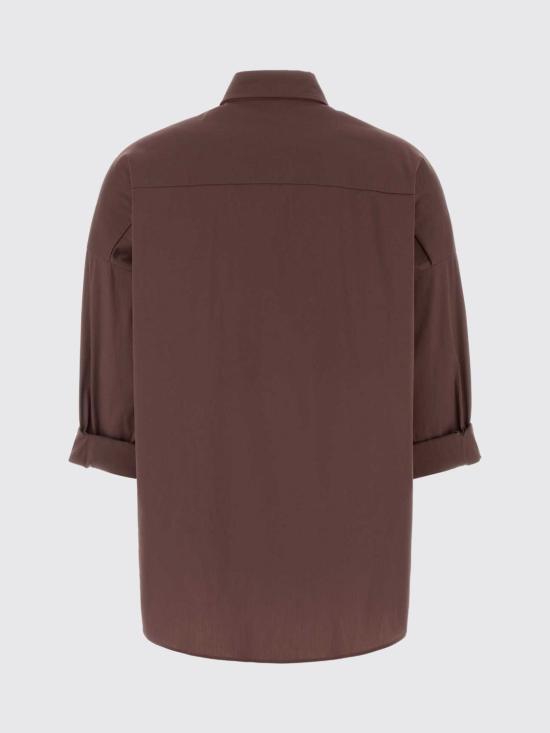 26SS 브루넬로 쿠치넬리 코튼 포플린 셔츠 M0091MA636 C4272 Brown - BRUNELLO CUCINELLI