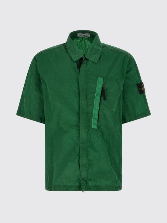 26SS 스톤 아일랜드 반팔 셔츠 1200028S0019 V005H Green - STONE ISLAND