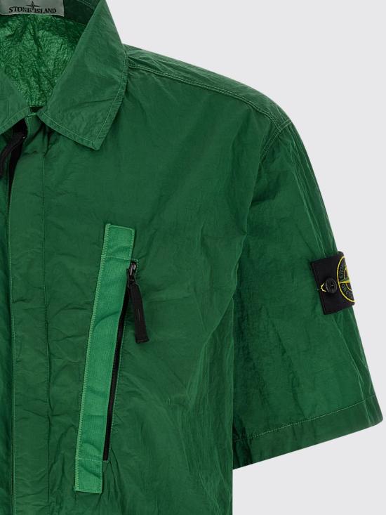 26SS 스톤 아일랜드 반팔 셔츠 1200028S0019 V005H Green - STONE ISLAND