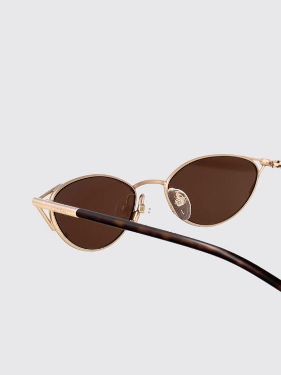 26SS 알렉산더 맥퀸 선글라스 AM0563S 002 Gold - ALEXANDER MCQUEEN