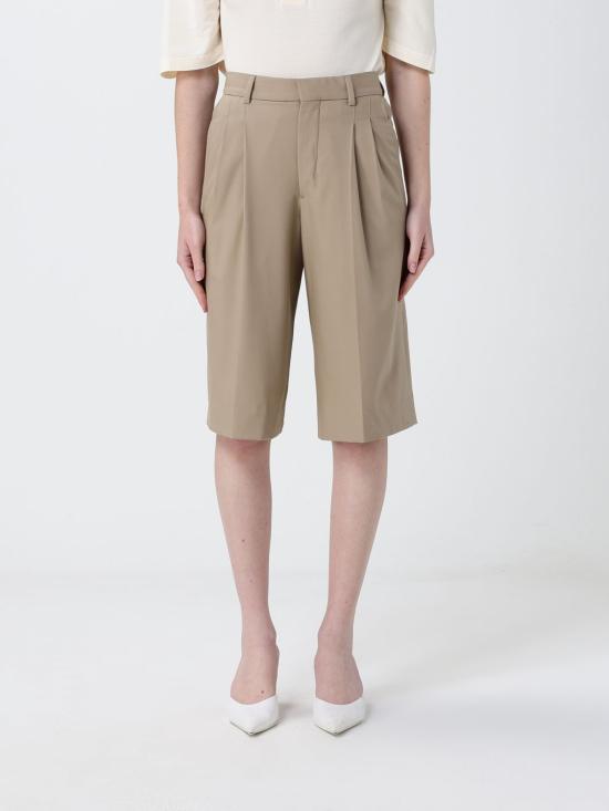 26SS 아미 뉴 울 로우 웨이스트 와이드 버뮤다 쇼츠 FSO827WV0194A 036 Beige