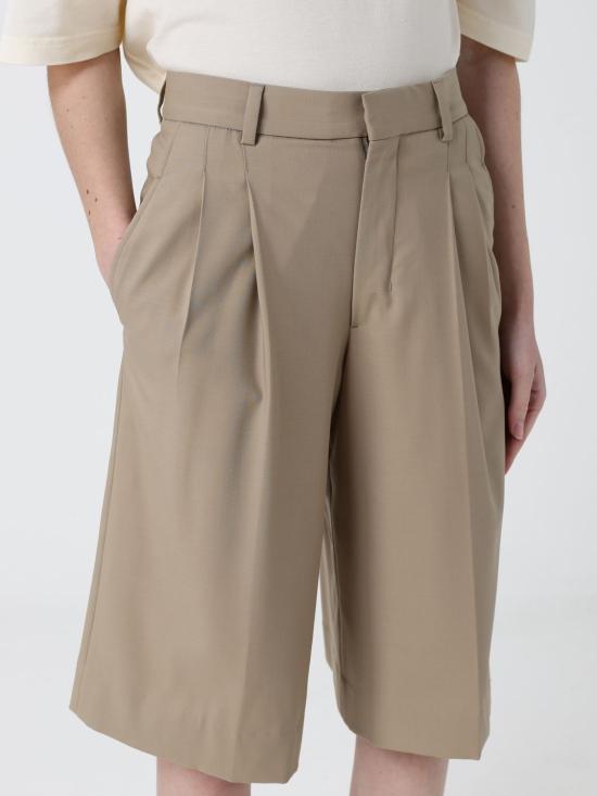 26SS 아미 뉴 울 로우 웨이스트 와이드 버뮤다 쇼츠 FSO827WV0194A 036 Beige - AMI