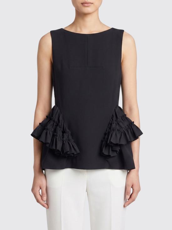 26SS 드리스 반 노튼 탑 0107073305 900 Black