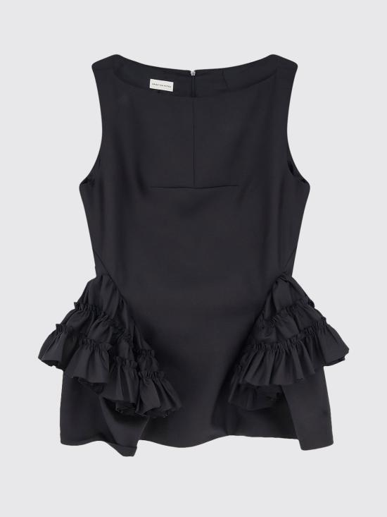 26SS 드리스 반 노튼 탑 0107073305 900 Black - DRIES VAN NOTEN