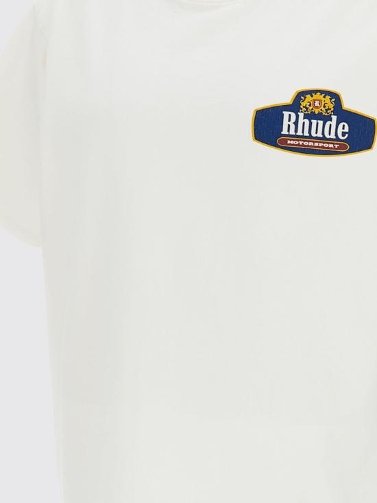 26SS 루드 반팔 티셔츠 RHSS26TT04012 6190 White - RHUDE