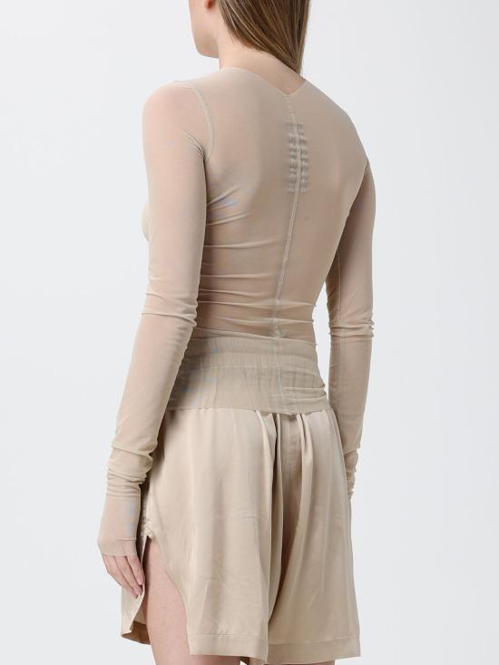 26SS 릭 오웬스 긴팔 티셔츠 RO01F6274TUSRJA1 38 Beige - RICK OWENS