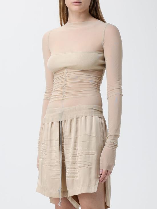 26SS 릭 오웬스 긴팔 티셔츠 RO01F6274TUSRJA1 38 Beige - RICK OWENS