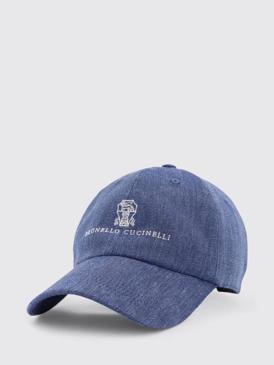 26SS 브루넬로 쿠치넬리 모자 MZ4089850 CRS21 Denim - BRUNELLO CUCINELLI