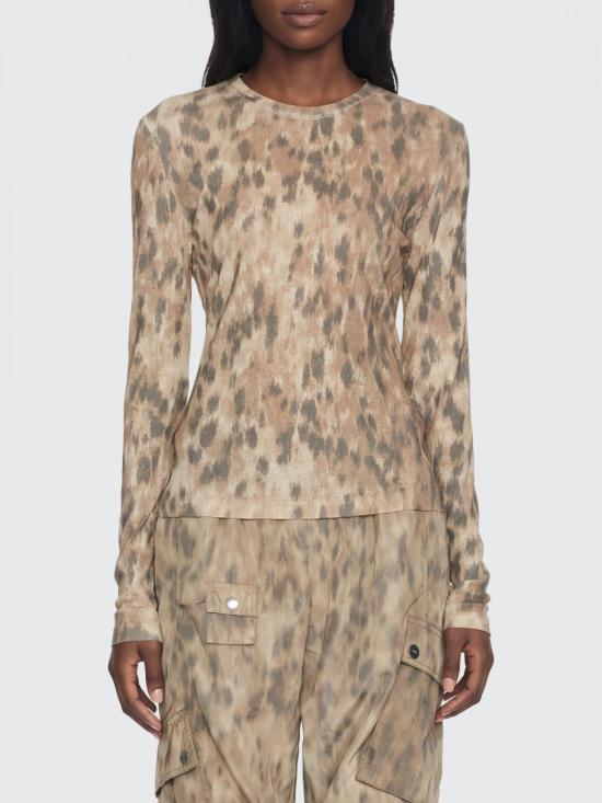 26SS 가니 긴팔 티셔츠 A1040348 ZZT Beige