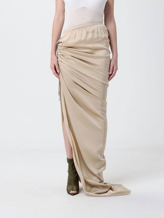 26SS 릭 오웬스 롱 스커트 RO01F6359SCH1 38 Beige
