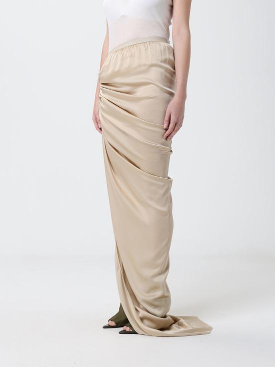 26SS 릭 오웬스 롱 스커트 RO01F6359SCH1 38 Beige - RICK OWENS