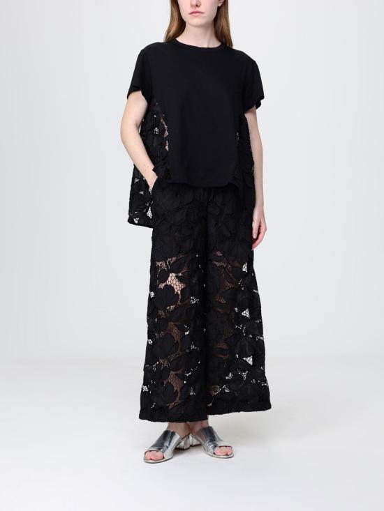 26SS 메이메이즈 반팔 티셔츠 M6EAC3 100 Black - MEIMEIJ