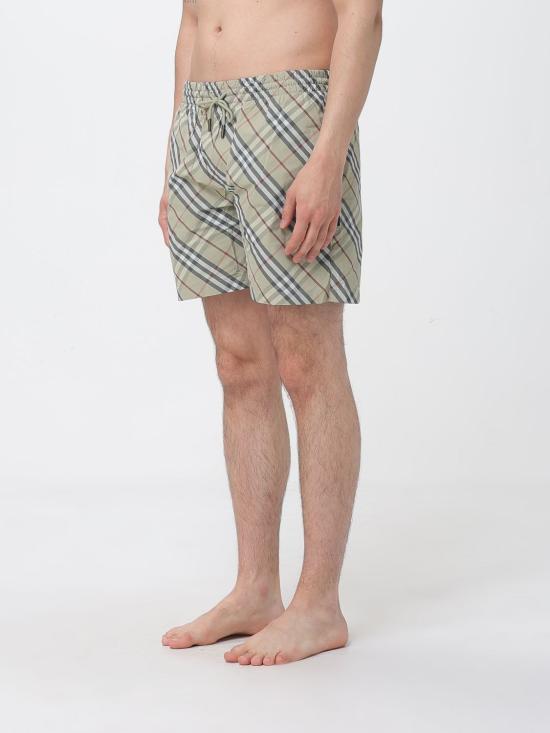 26SS 버버리 체크 스윔팬츠 8121537 Green - BURBERRY