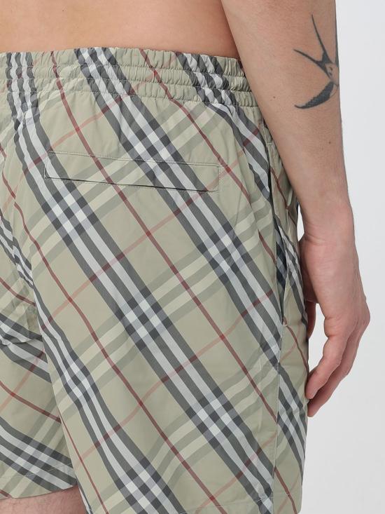 26SS 버버리 체크 스윔팬츠 8121537 Green - BURBERRY