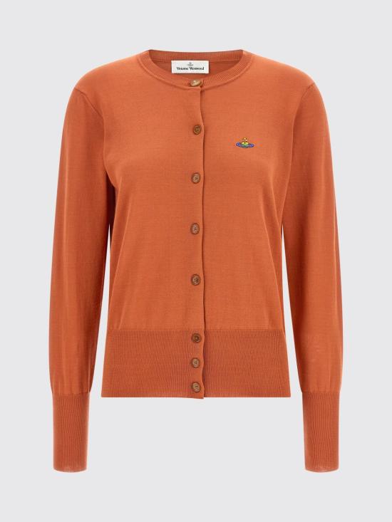26SS 비비안웨스트우드 BEA 베아 니트 가디건 1803002PY003F C409 Orange - VIVIENNE WESTWOOD