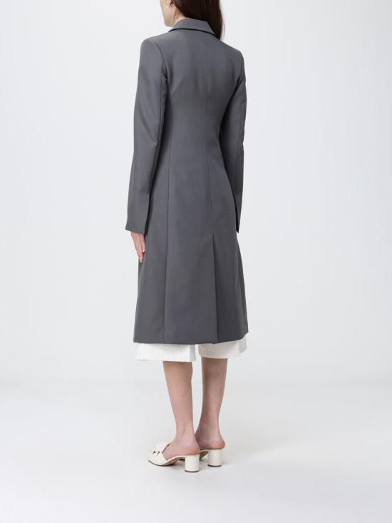 26SS 아미 뉴 울 심플 브레스티드 피티드 코트 FCO475WV01950 516 Grey - AMI