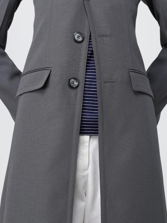 26SS 아미 뉴 울 심플 브레스티드 피티드 코트 FCO475WV01950 516 Grey - AMI