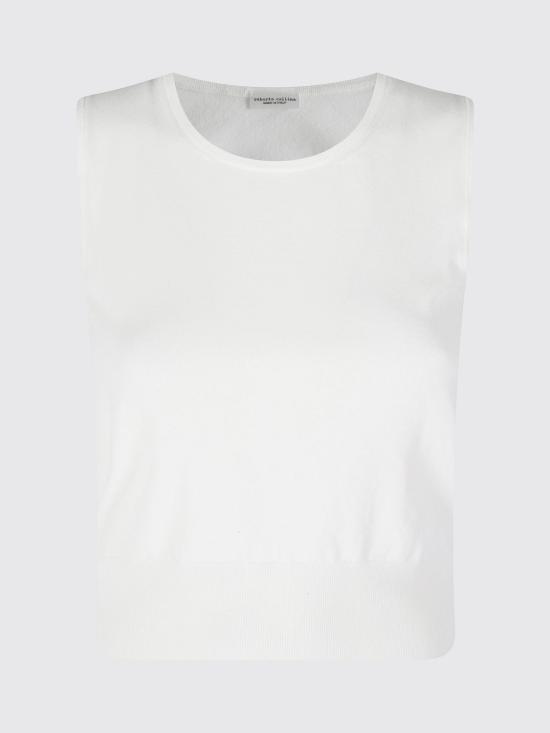 26SS 로베르토 콜리나 탑 261FXA31014 Ecru - ROBERTO COLLINA