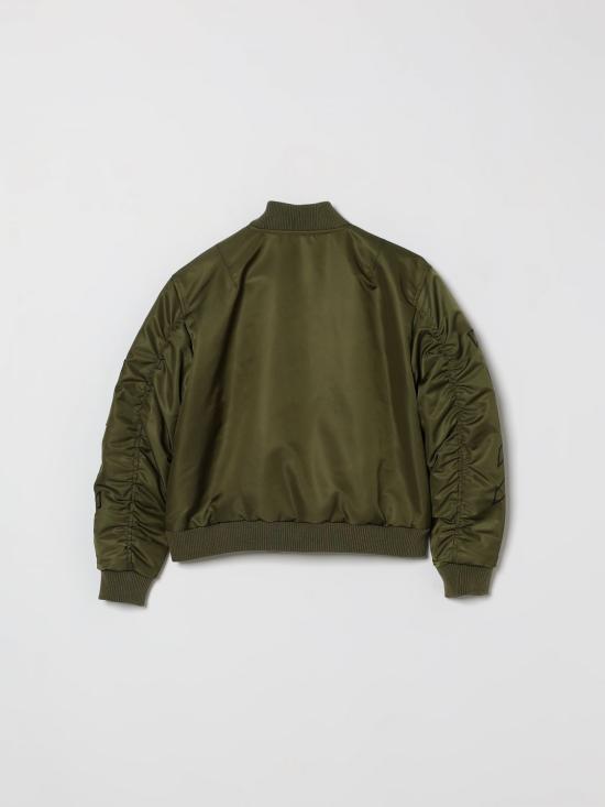 26SS [키즈] 오프화이트 코트 44BEH002S26F001 311 Green - OFF WHITE