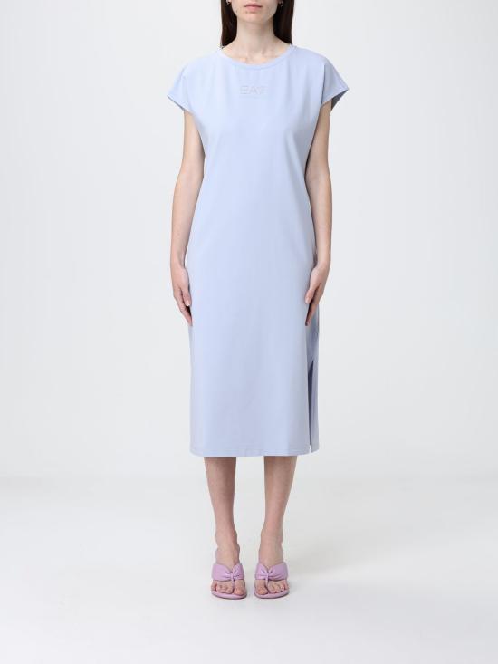 26SS 엠포리오 아르마니 롱 원피스 7W000957AF12484 U9309 Gnawed Blue