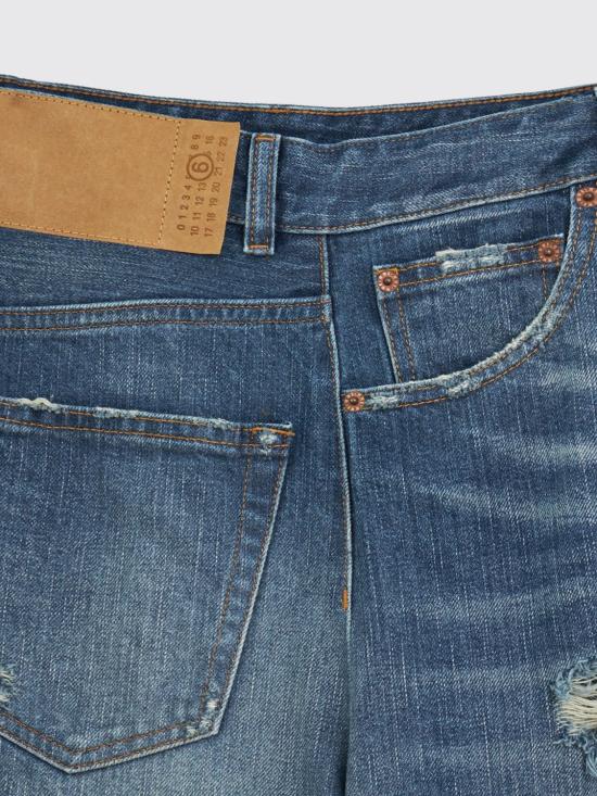 26SS MM6 메종마르지엘라 Twist 와이드레그 진 S52LA0243M30016 961 Blue - MM6 MAISON MARGIELA