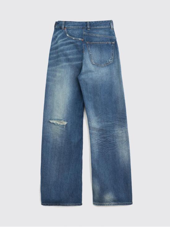 26SS MM6 메종마르지엘라 Twist 와이드레그 진 S52LA0243M30016 961 Blue - MM6 MAISON MARGIELA