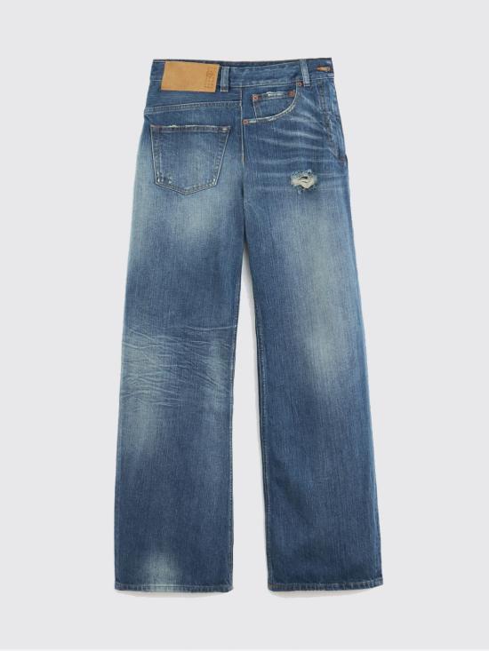 26SS MM6 메종마르지엘라 Twist 와이드레그 진 S52LA0243M30016 961 Blue - MM6 MAISON MARGIELA