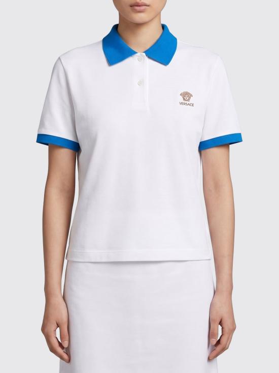 26SS 베르사체 폴로 티셔츠 10242351A17681 2W9H0 Blue