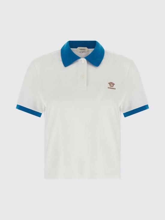 26SS 베르사체 폴로 티셔츠 10242351A17681 2W9H0 Blue - VERSACE