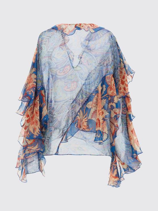 26SS 에트로 탑 WRJA017799SA1Q7 X0887 Gnawed Blue - ETRO