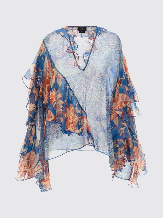 26SS 에트로 탑 WRJA017799SA1Q7 X0887 Gnawed Blue - ETRO