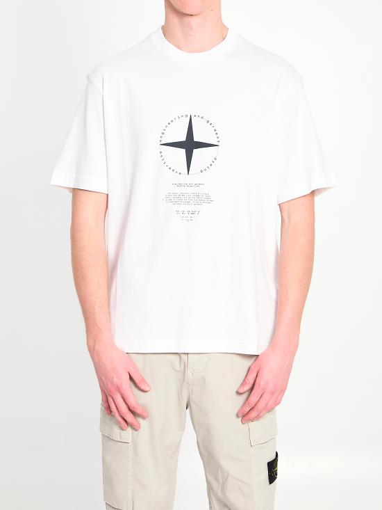 26SS 스톤 아일랜드 반팔 티셔츠 L1S15 2100001 S0363 V0001 WHITE DOM